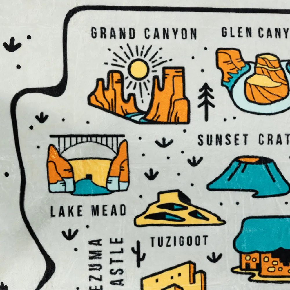 Explore Arizona Parks Fleece Blanket - Image 3