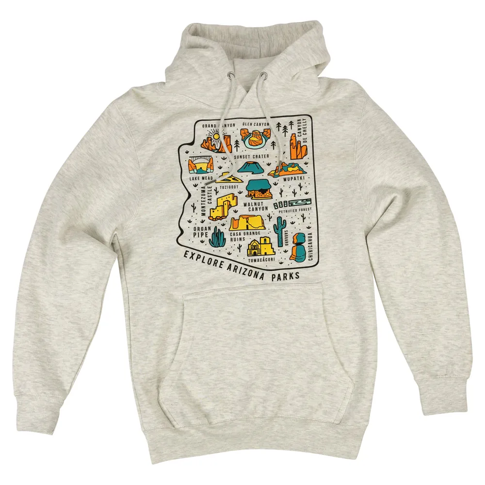 Explore Arizona Parks Fleece Hoodie