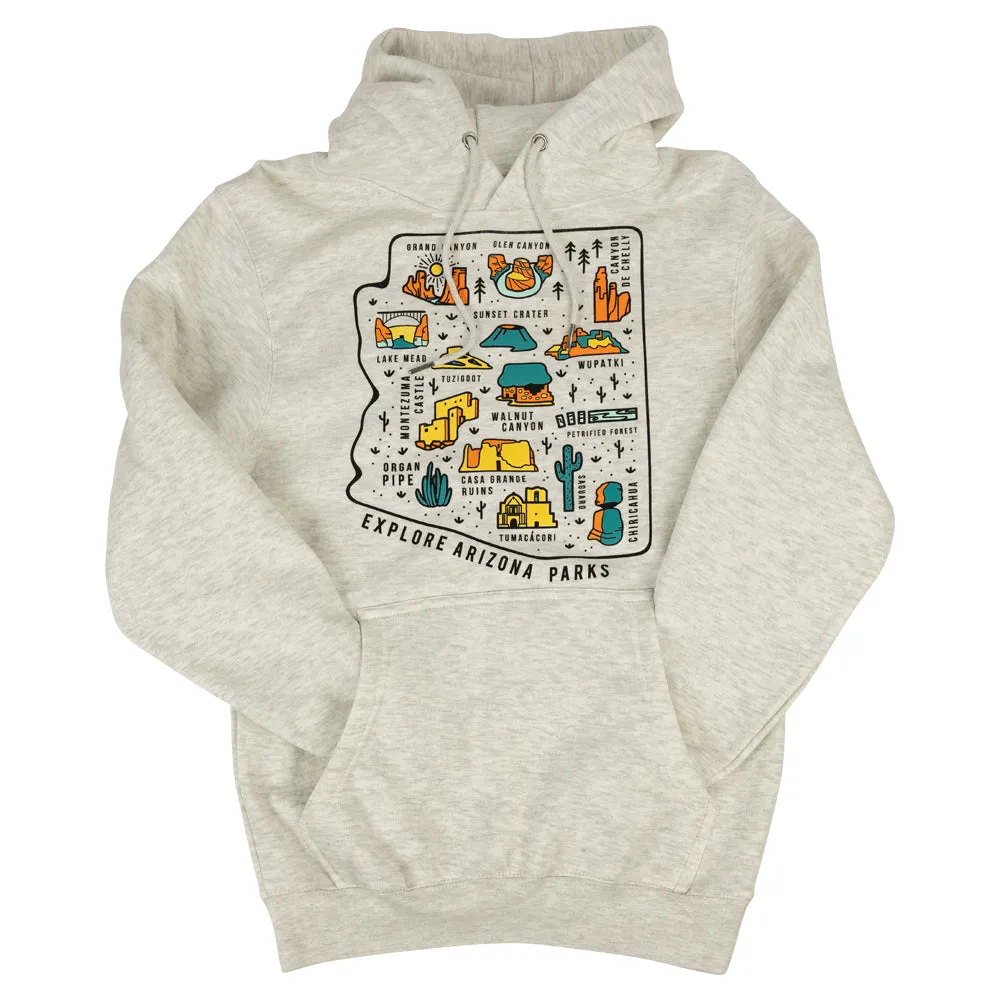 Explore Arizona Parks Fleece Hoodie - Image 3