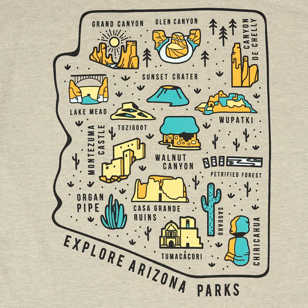 Explore Arizona Parks T-Shirt - Image 2