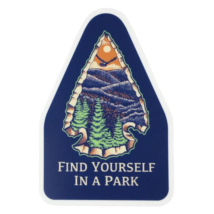 Find Yourself in a Park Sticker