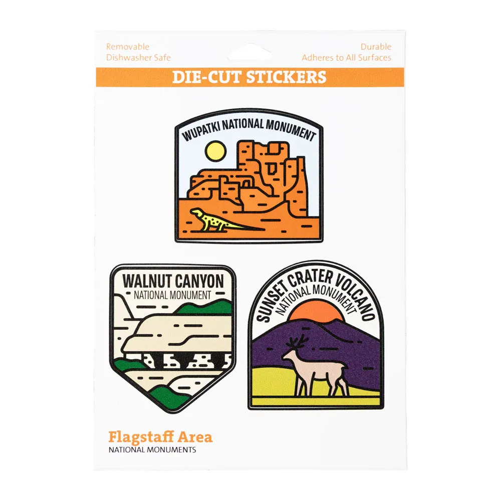 Flagstaff National Monuments Sticker Set - Fell Design