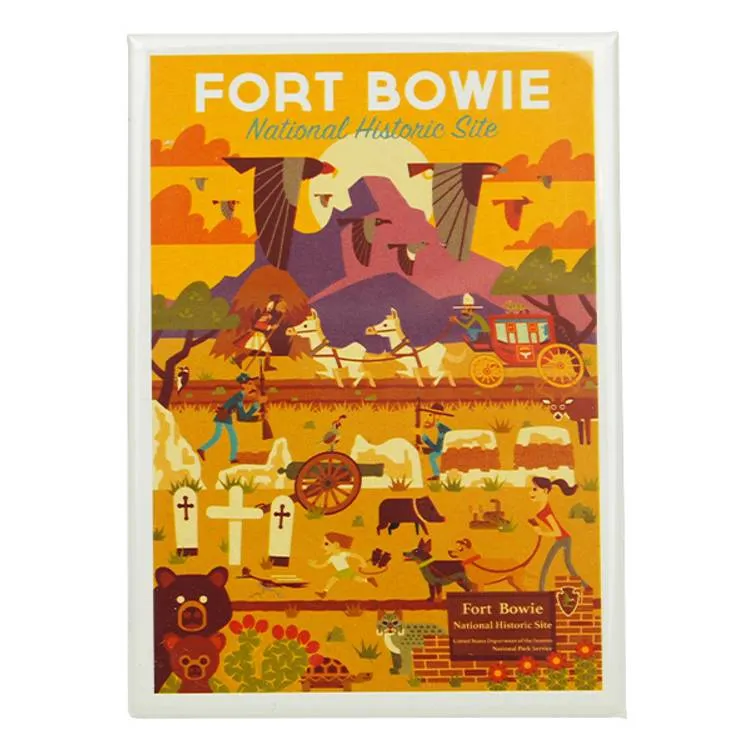 Fort Bowie National Historic Site Magnet - Geometric Day