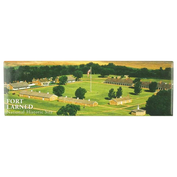 Fort Larned National Historic Site Magnet - Aerial Panorama