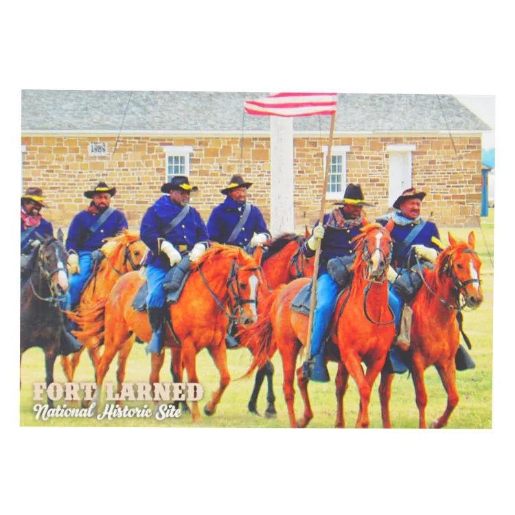 Fort Larned National Historic Site Postcard - Buffalo Soldiers