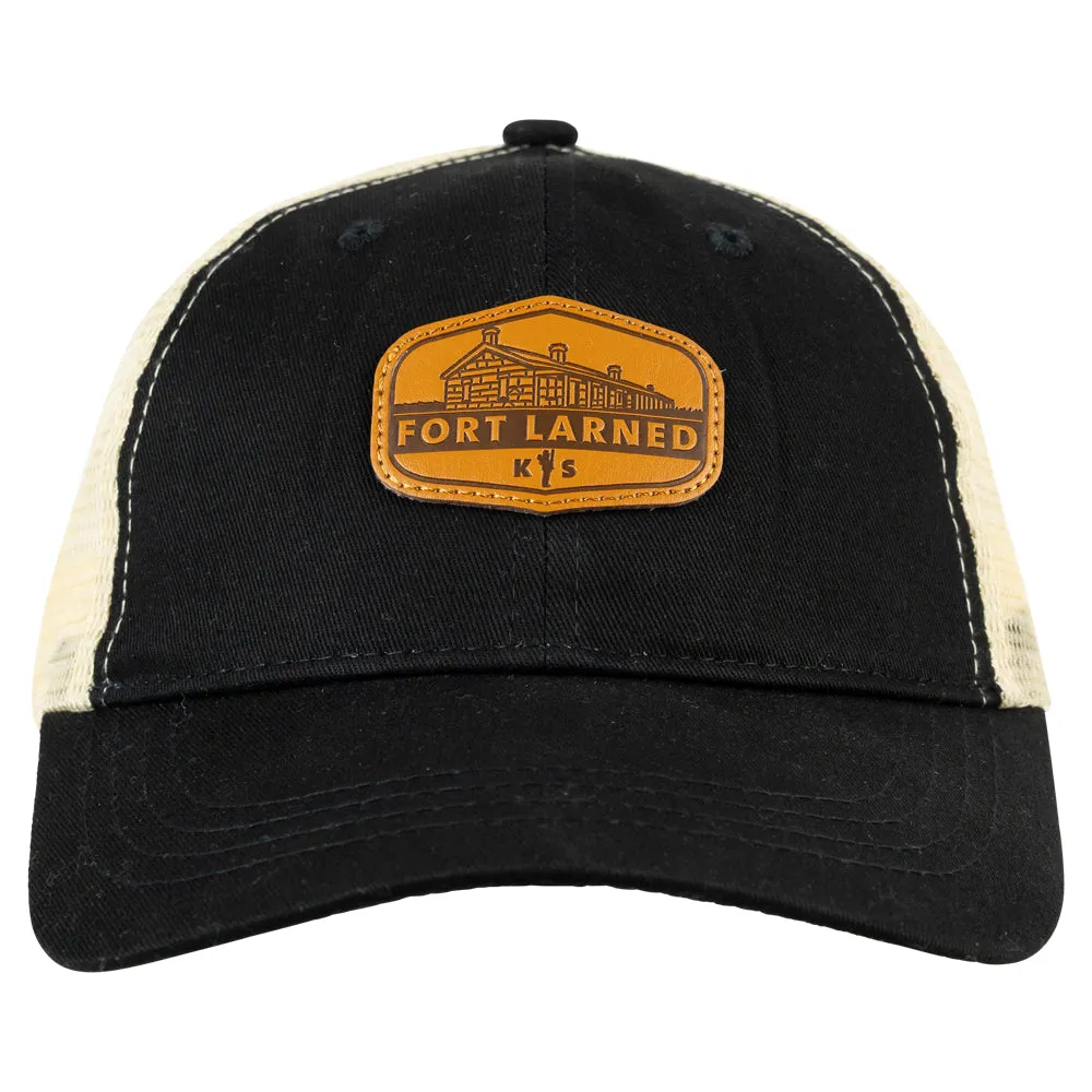 Fort Larned National Historic Site Mesh-Back Cap - Leather Patch - Image 2