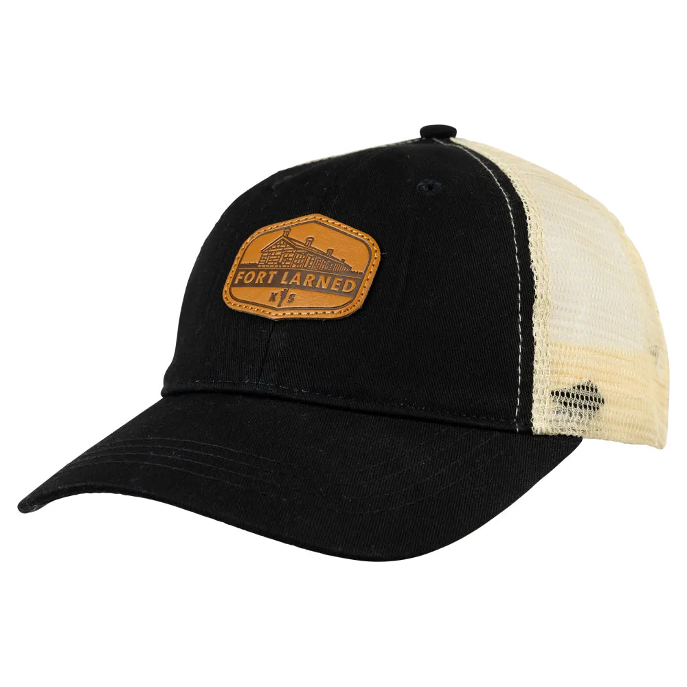 Fort Larned National Historic Site Mesh-Back Cap - Leather Patch - Image 3