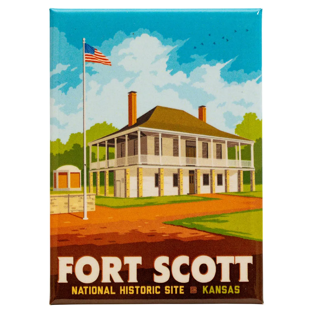 Fort Scott National Historic Site Magnet - ADG Graphic