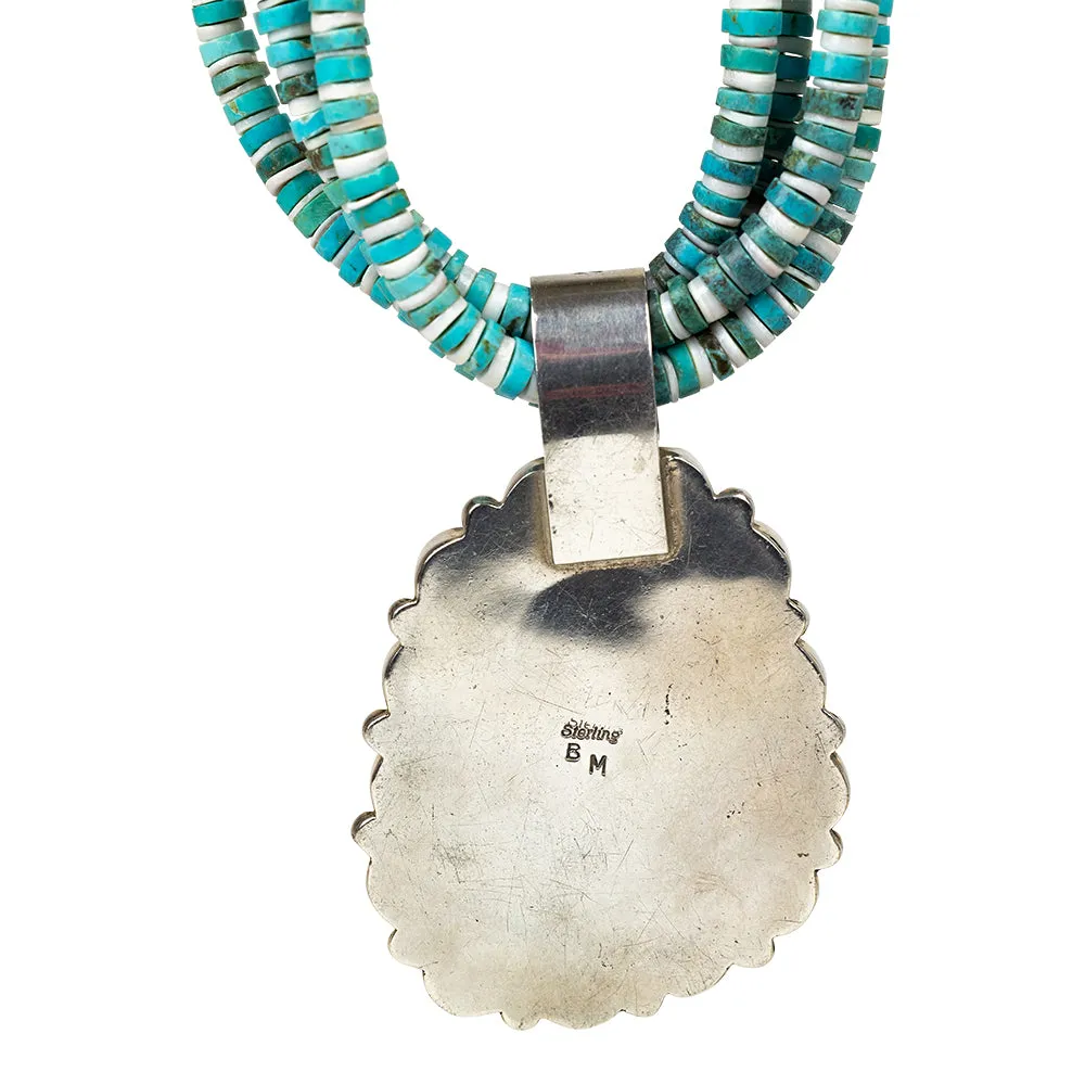 Four-Strand Necklace with Pendant - Image 6