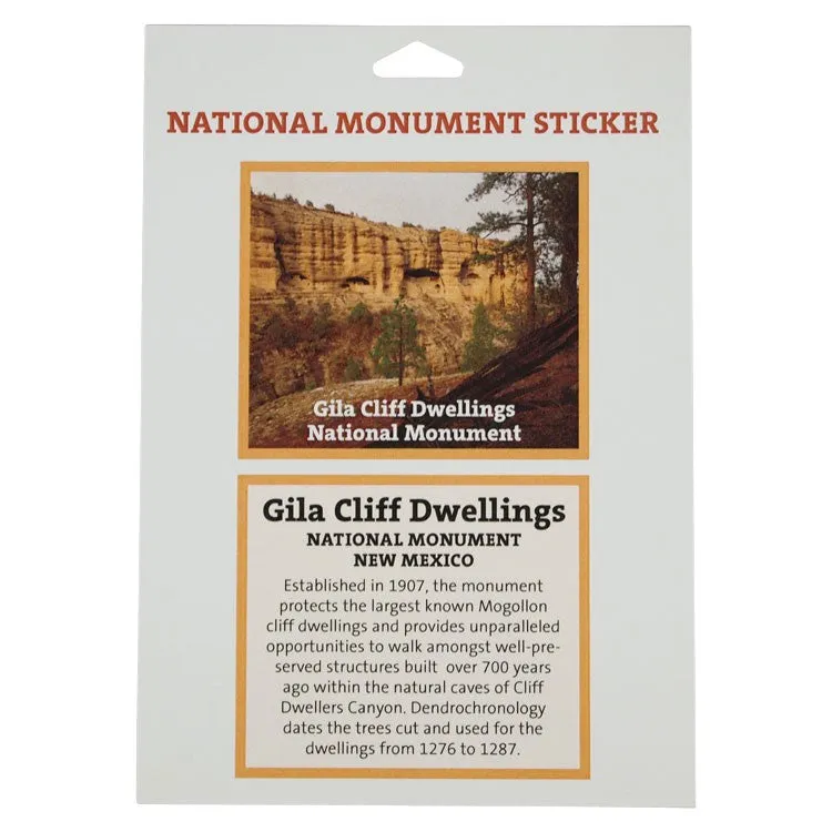 Gila Cliff Dwellings National Monument Park Sticker