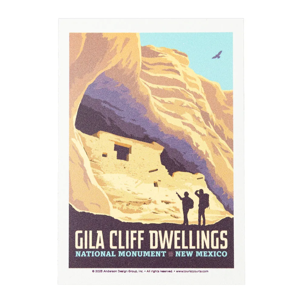 Gila Cliff Dwellings National Monument Sticker - ADG Graphic