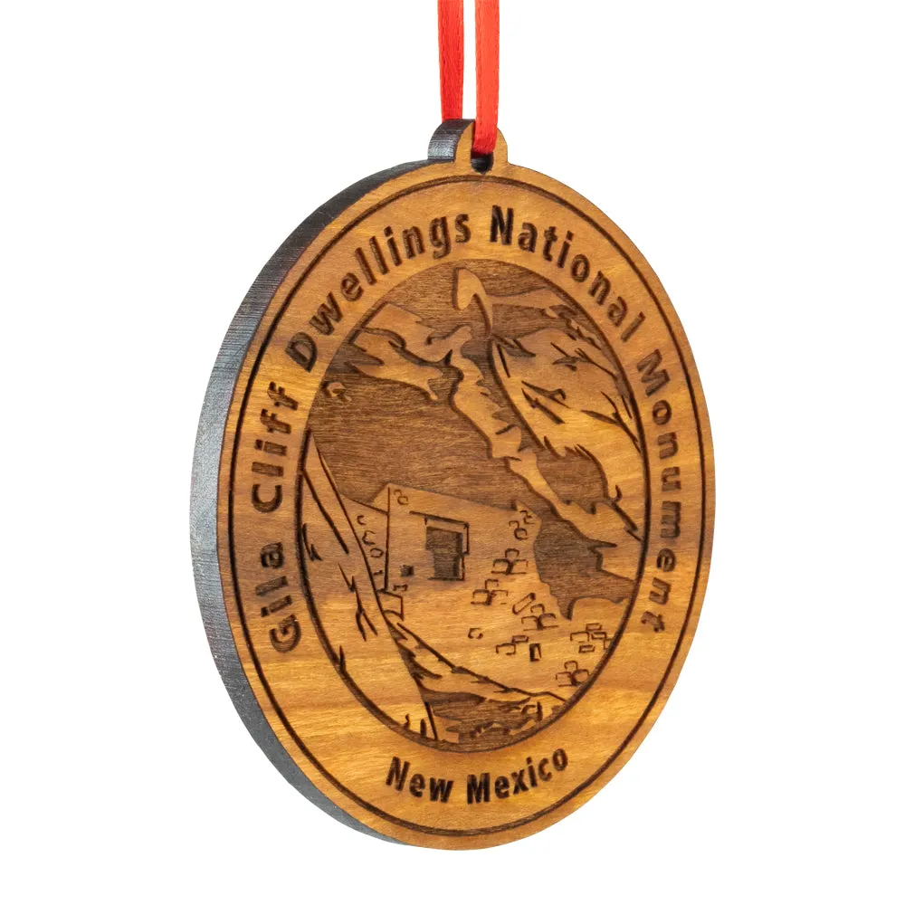 Gila Cliff Dwellings National Monument Wood Ornament - Image 2