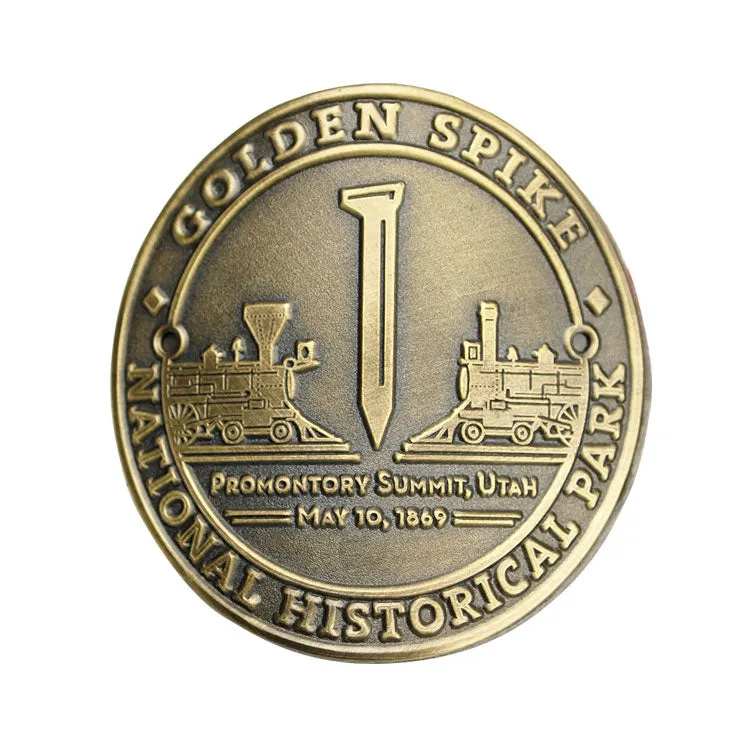 Golden Spike National Historical Park Hiking Stick Medallion - Round Logo