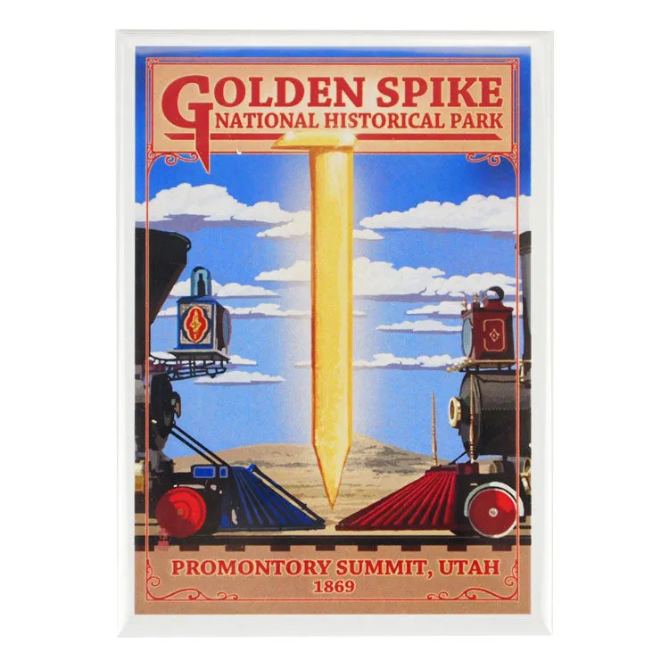 Golden Spike National Historical Park Magnet - Illustration