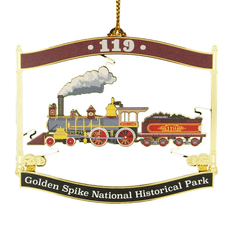Golden Spike National Historical Park Metal Ornament - 119