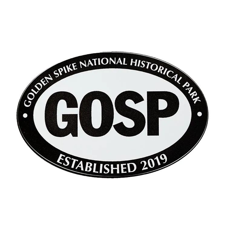 Golden Spike National Historical Park Sticker - Mini Oval