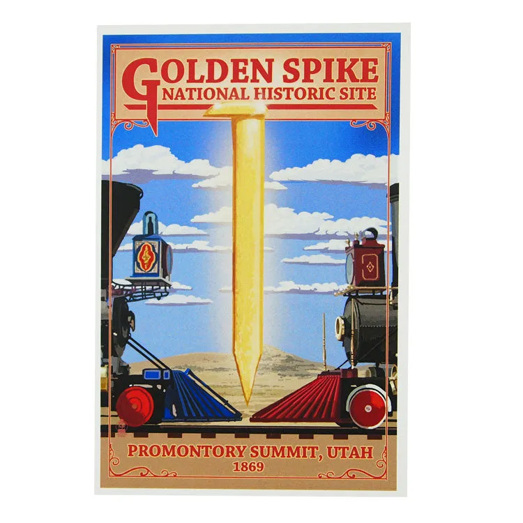 Golden Spike National Historic Site Postcard - Illustration