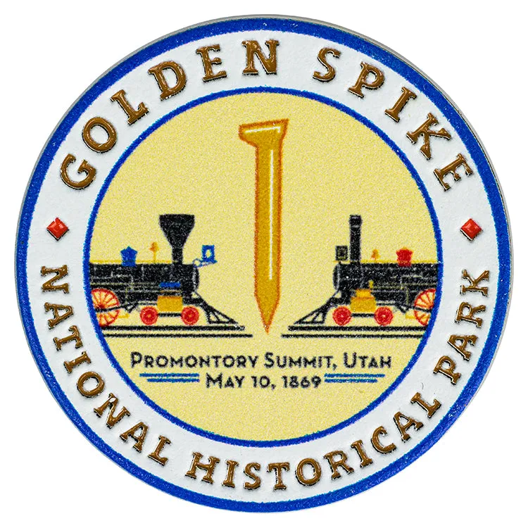 Golden Spike National Historical Park Pin - Round Logo