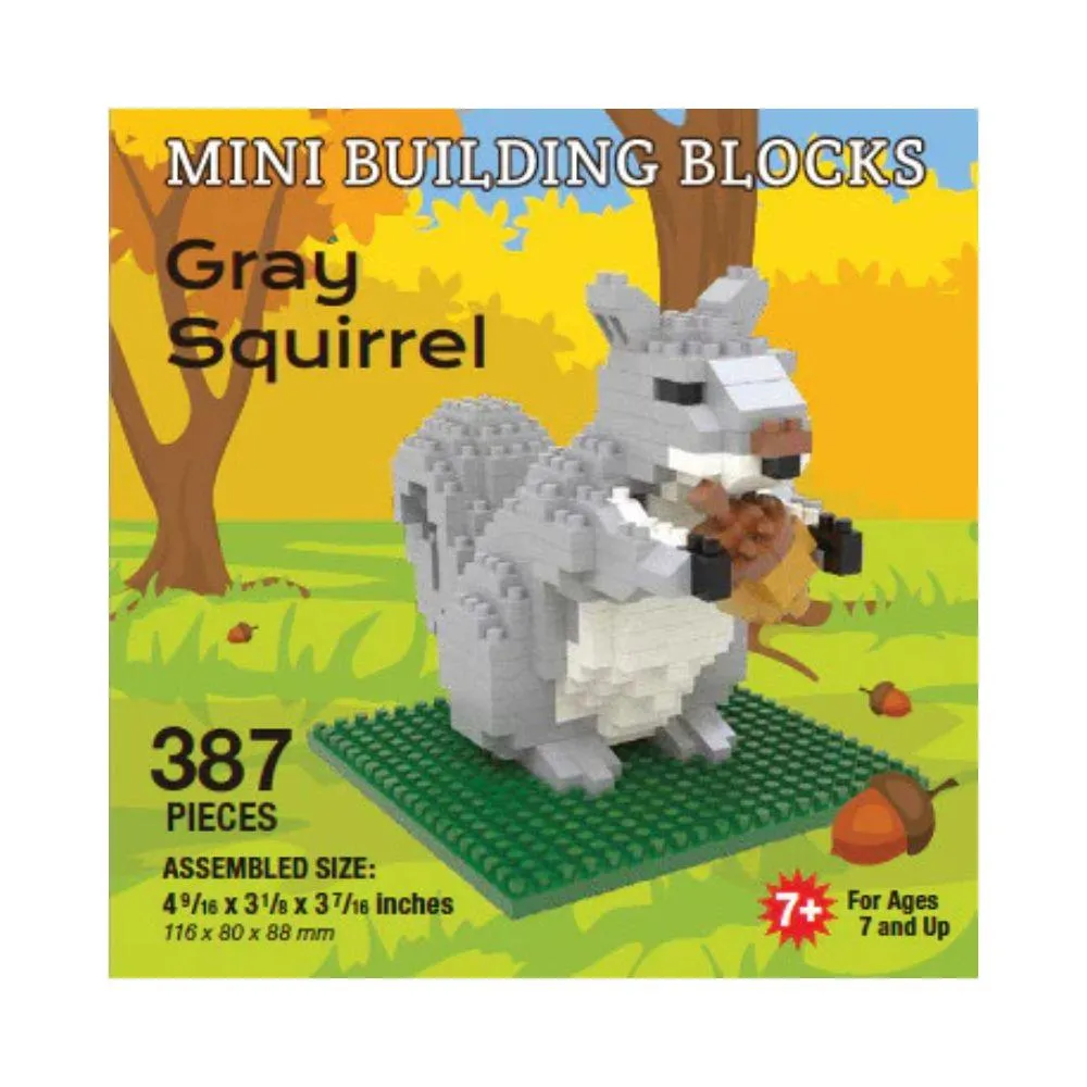 Gray Squirrel Mini Block Set