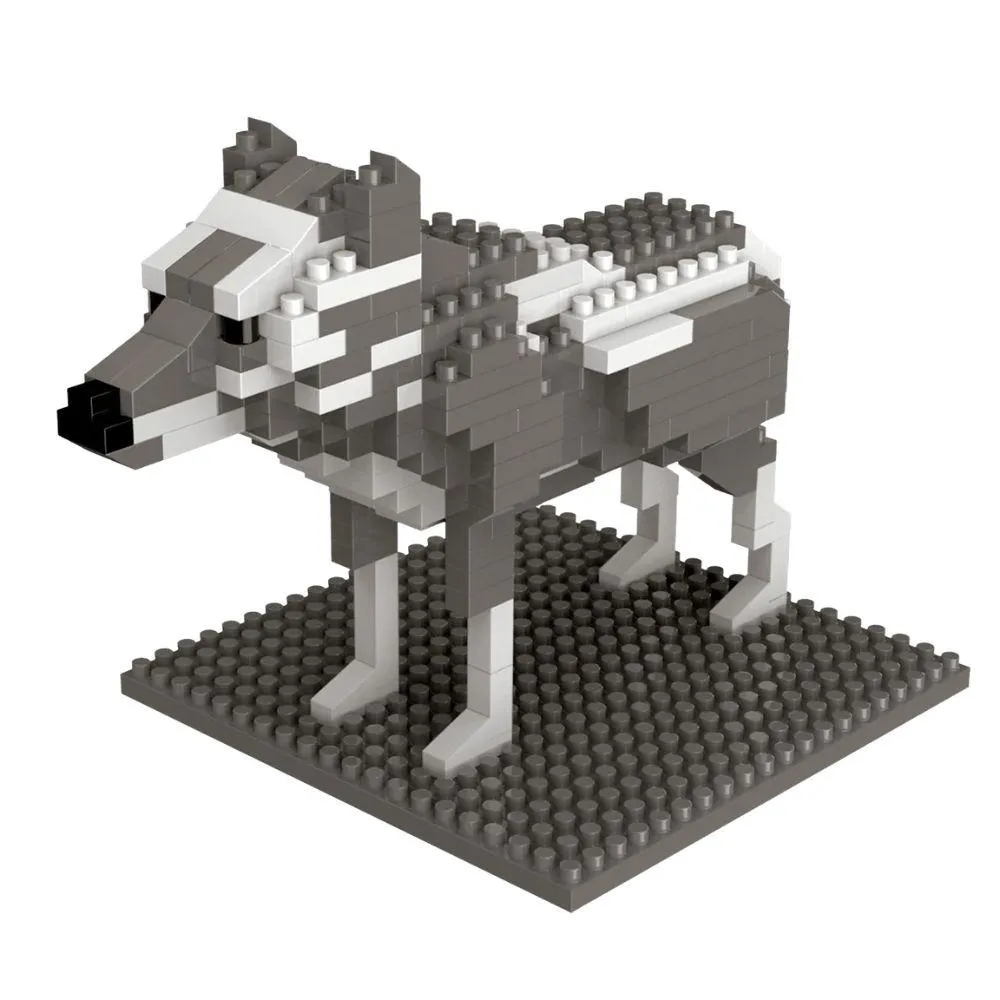 Gray Wolf Mini Block Set - Image 2