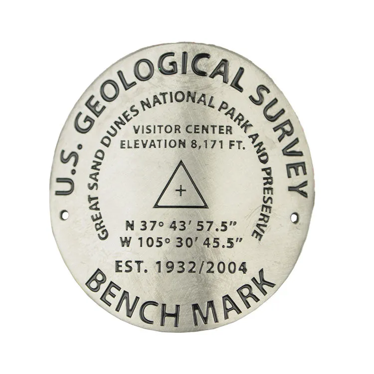 Great Sand Dunes Hiking Stick Medallion - Benchmark