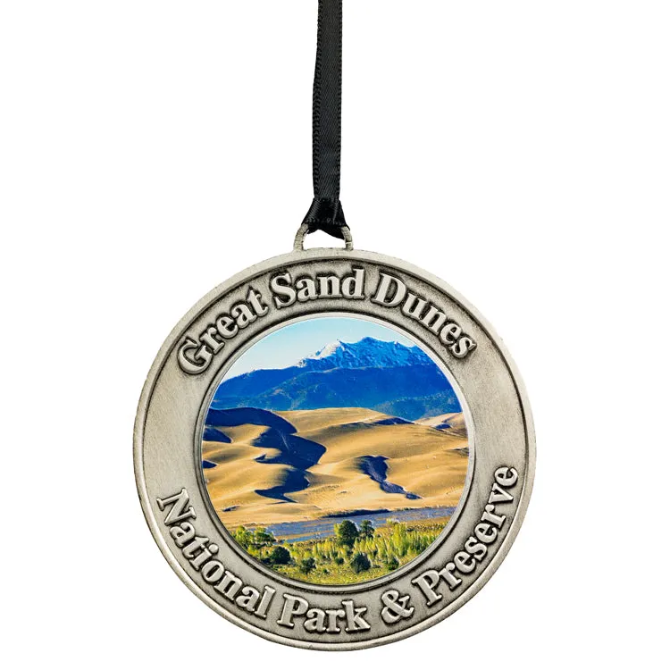 Great Sand Dunes National Park and Preserve Aluminum Ornament