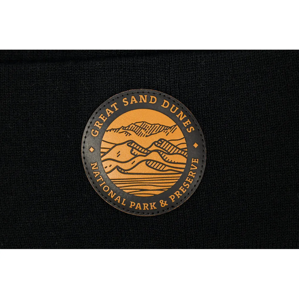 Great Sand Dunes National Park Beanie - Leather Patch - Image 2
