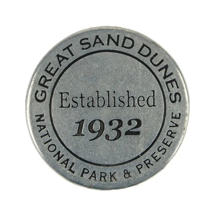 Great Sand Dunes National Park Collectible Token - Round - Image 2