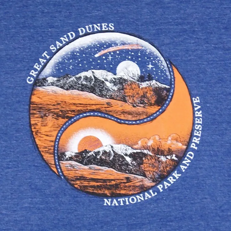 Great Sand Dunes National Park REPREVE® T-Shirt - Day/Night - Image 2