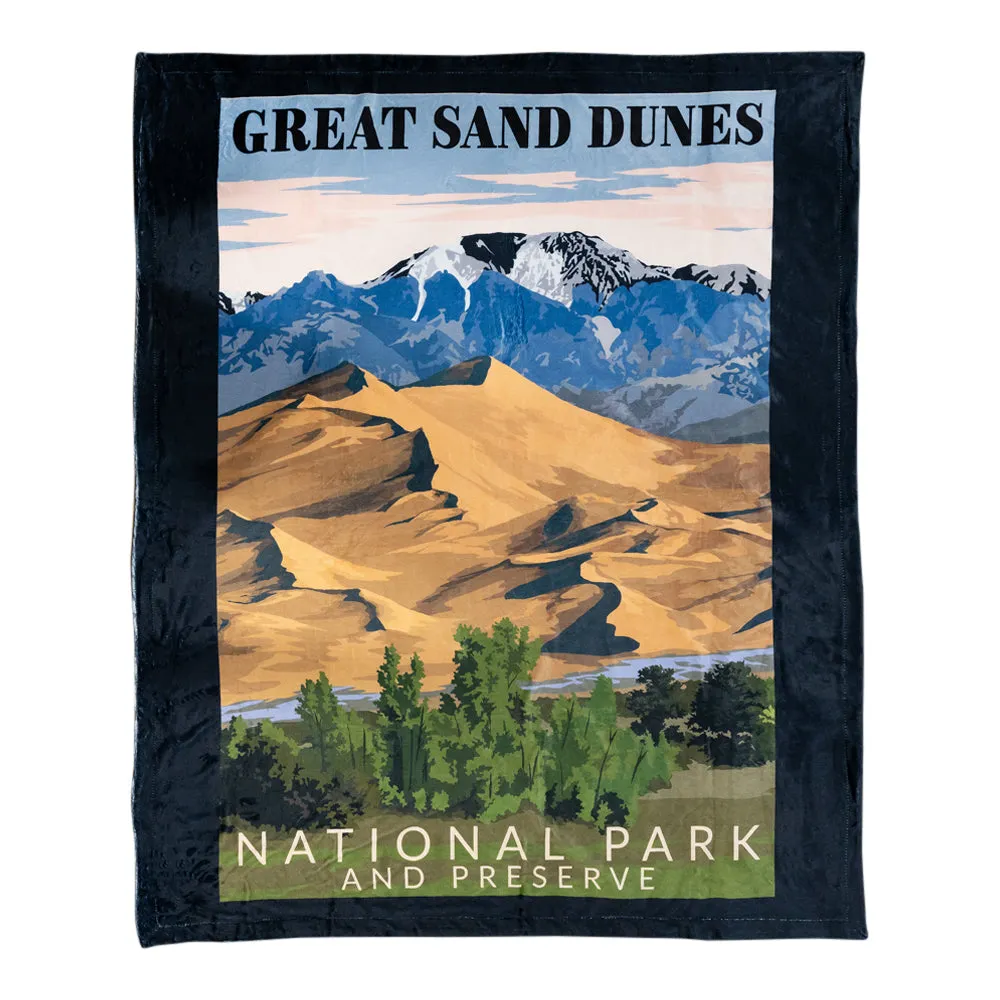 Great Sand Dunes National Park Fleece Blanket