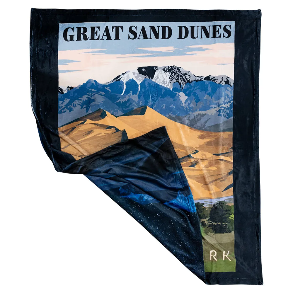 Great Sand Dunes National Park Fleece Blanket - Image 3