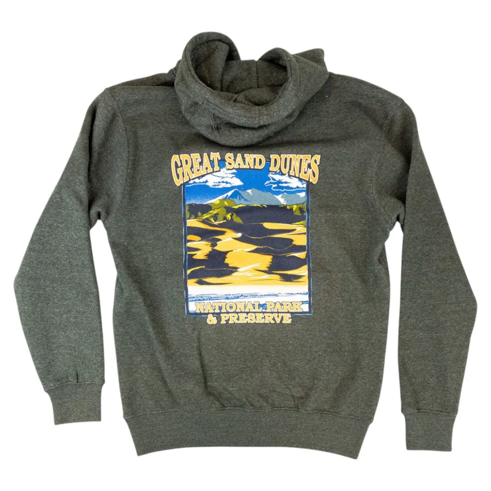 Great Sand Dunes National Park Fleece Hoodie - Classic - Image 2