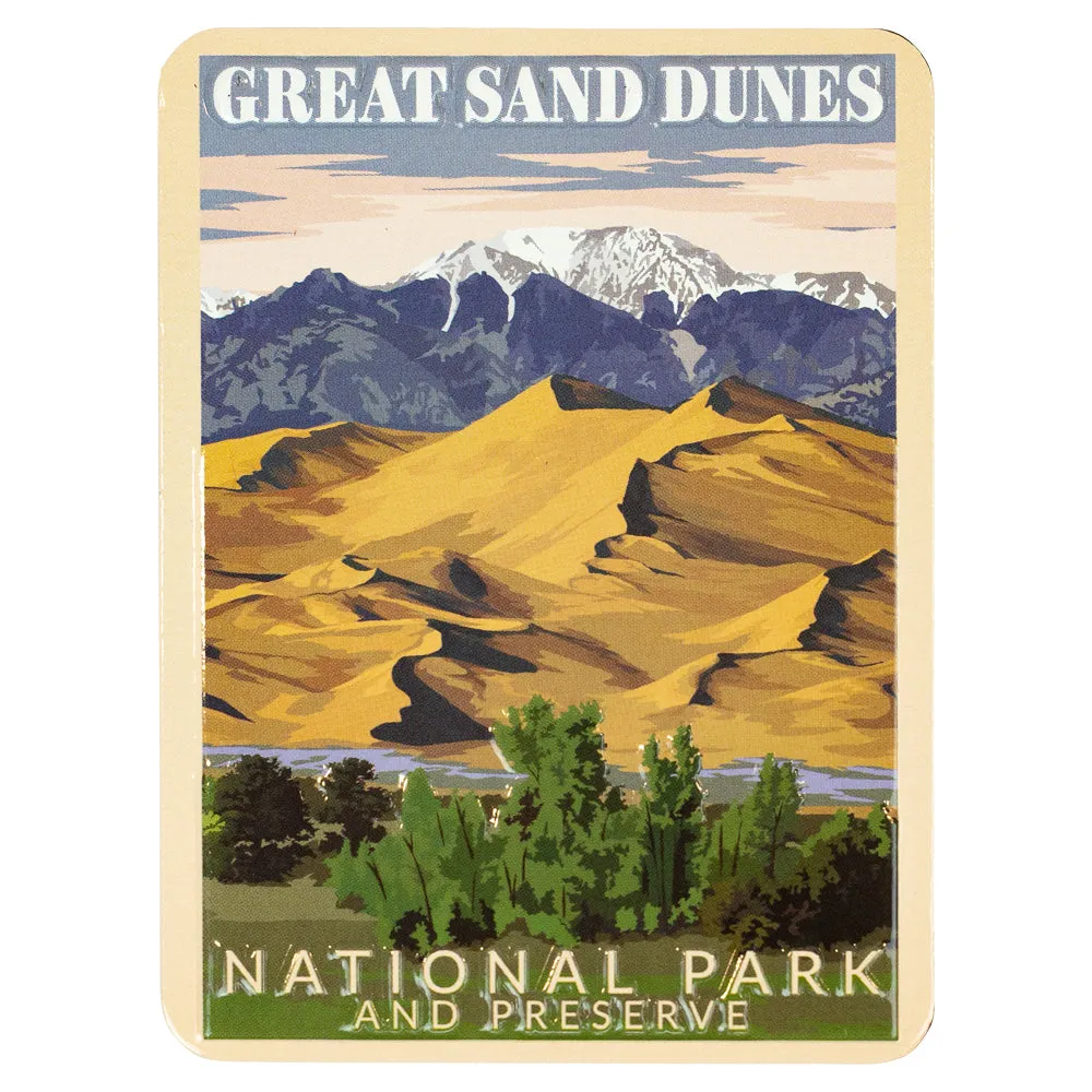 Great Sand Dunes National Park Magnet - Retro Ranger