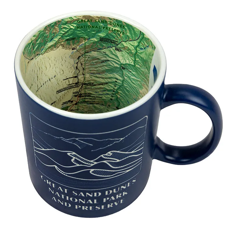 Great Sand Dunes National Park Map Mug - Image 2