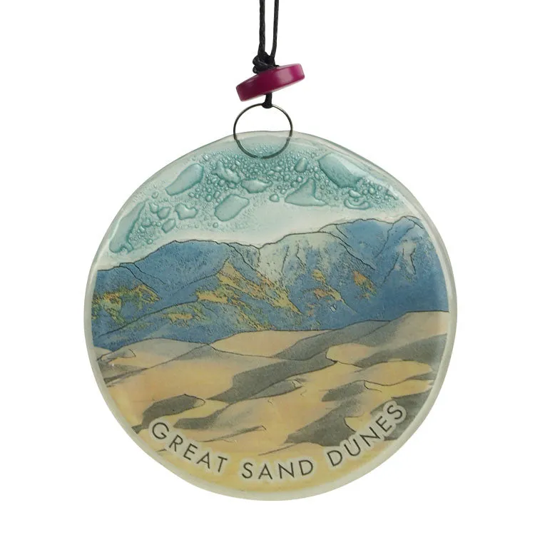 Great Sand Dunes National Park Recycled Glass Ornament