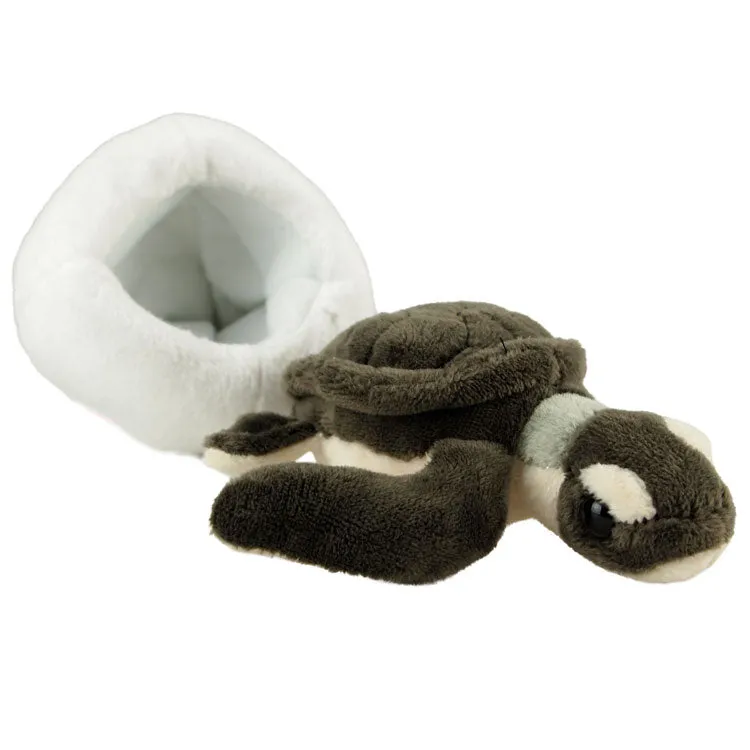 Green Sea Turtle Hatchling Mini Plush Toy - Image 2