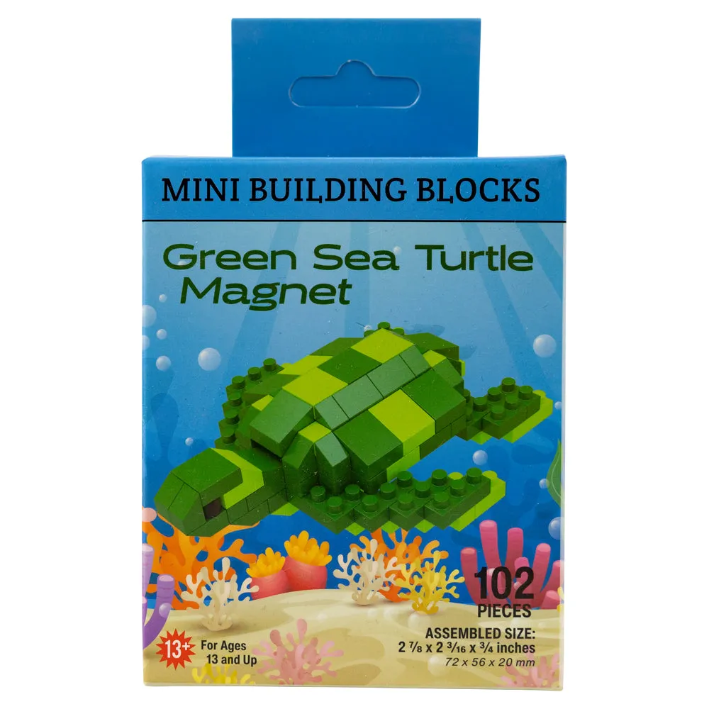Green Sea Turtle Mini Block Magnet