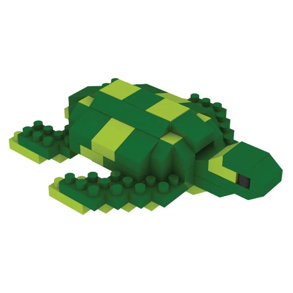 Green Sea Turtle Mini Block Magnet - Image 3