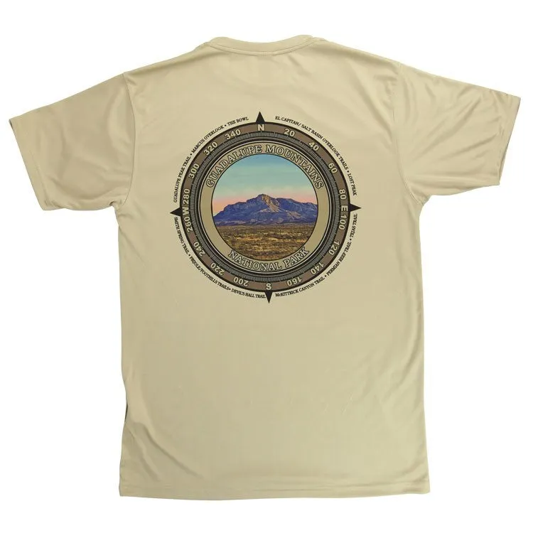Guadalupe Mountains National Park Performance T-Shirt - Compass - Image 2