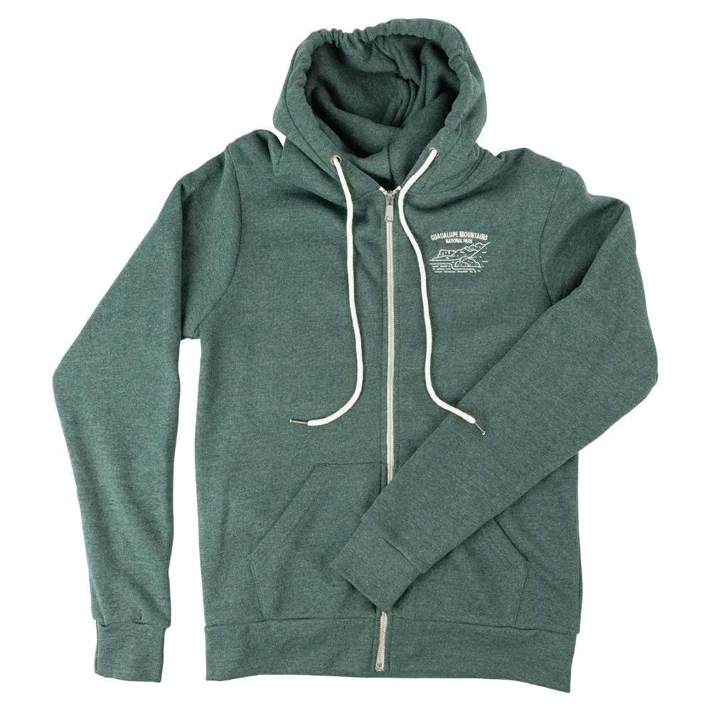 Guadalupe Mountains National Park Full Zip Fleece Hoodie – Fell Logo