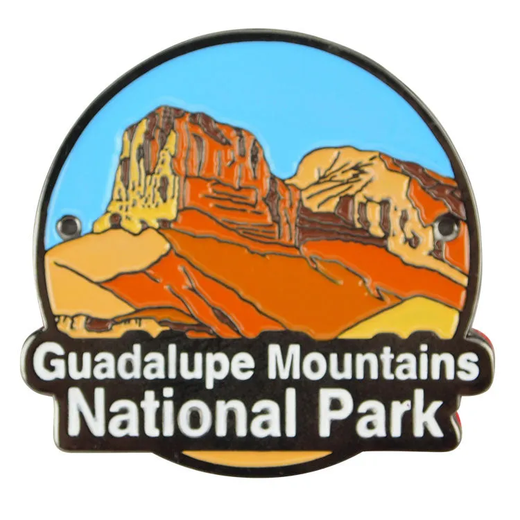 Guadalupe Mountains National Park Hiking Stick Medallion - Landscape