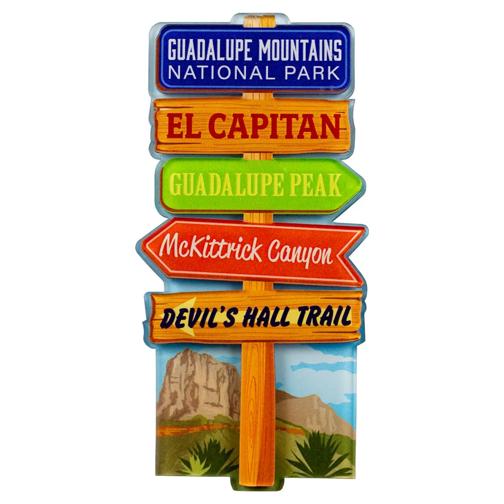 Guadalupe Mountains National Park Magnet - Signpost