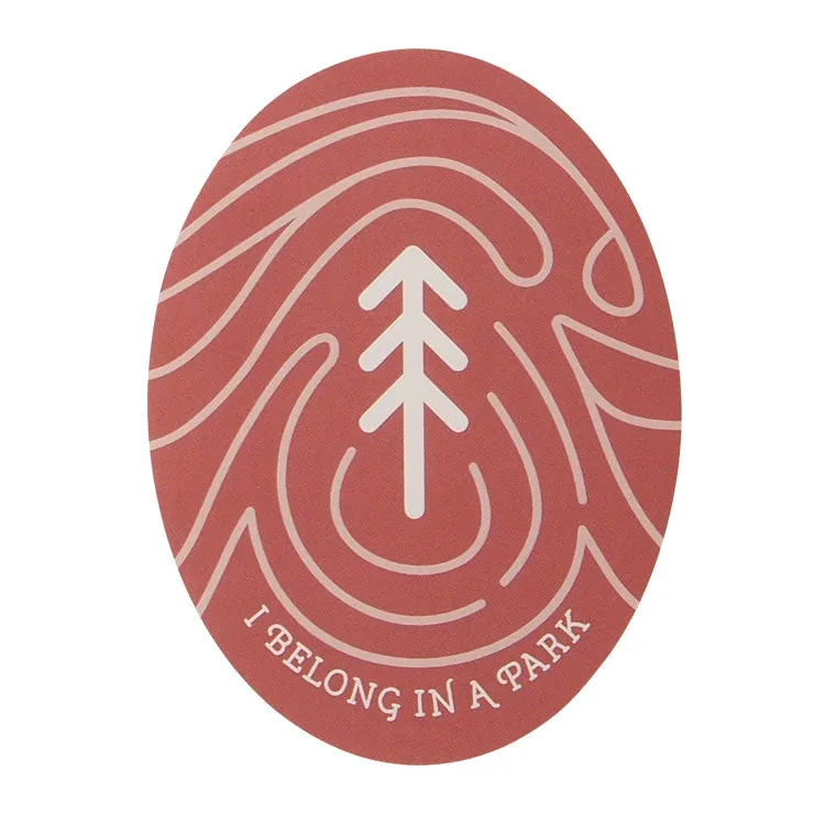 I Belong In A Park Sticker - Image 2