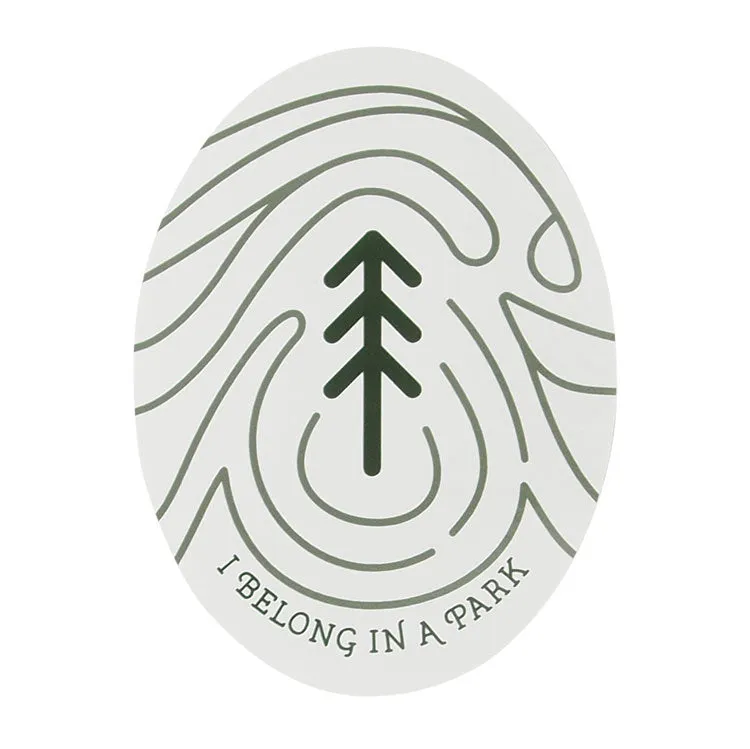 I Belong In A Park Sticker - Image 4