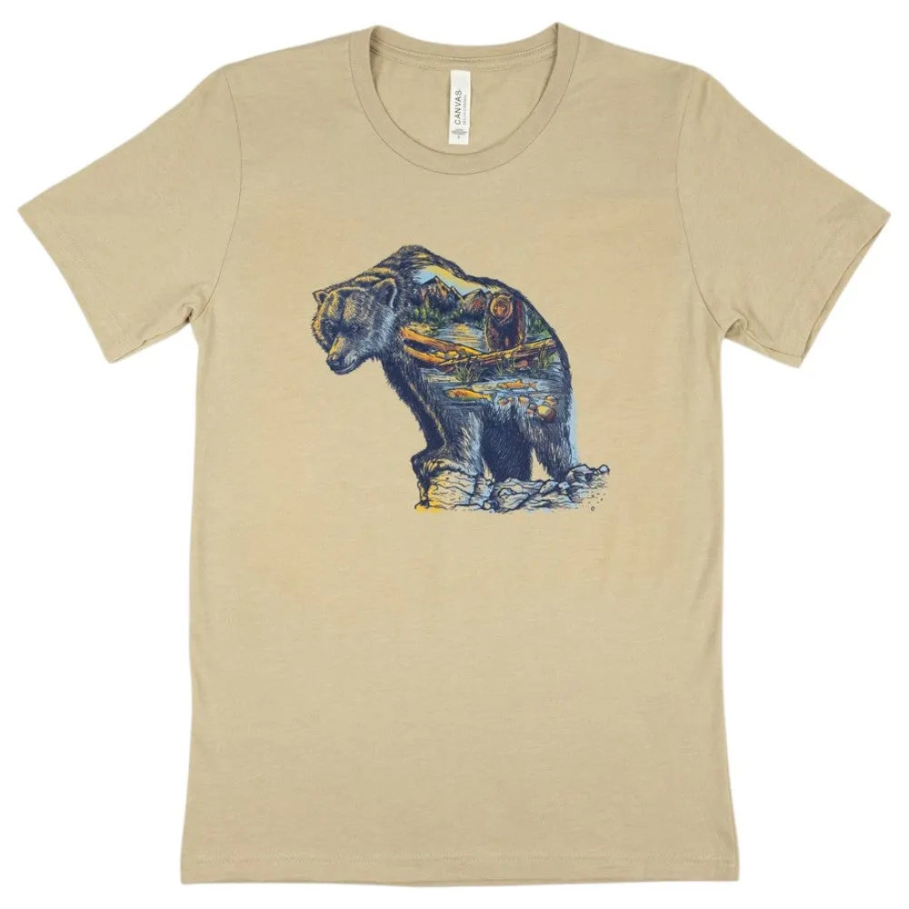 Icons of the West T-Shirt - Grizzly Bear