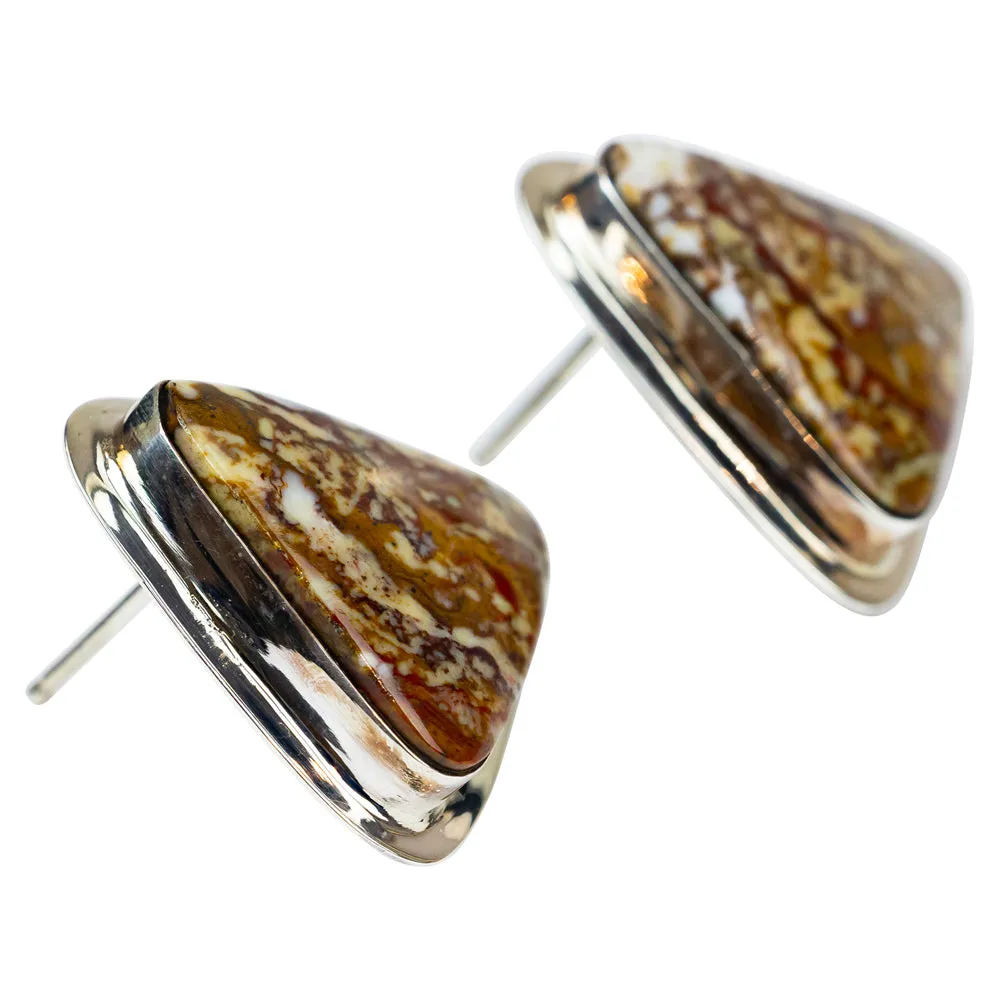 Jasper Sterling Silver Navajo Earrings - Image 2