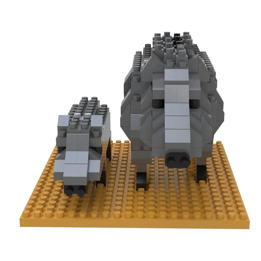 Javelina & Baby Mini Block Set - Image 4