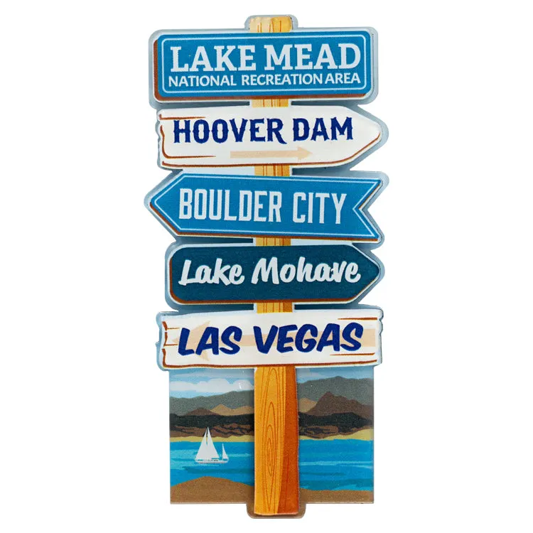 Lake Mead National Recreation Area Magnet - Signpost
