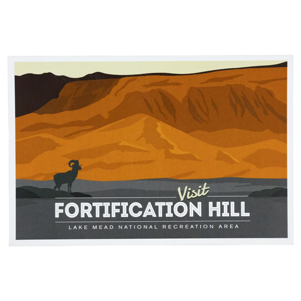 Lake Mead National Recreation Area Postcard - Fortification Hill