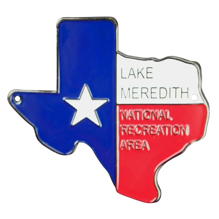 Lake Meredith National Recreation Area Hiking Stick Medallion - Texas